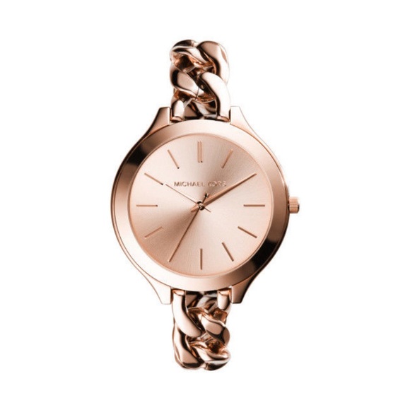 Michael Kors Accessories - Michael Kors Slim Runway Twist Rosegold Dial Watch